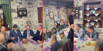 Kars'ta İsmet Çelik’in 100. Yaşı İçin Pasta Kesildi!