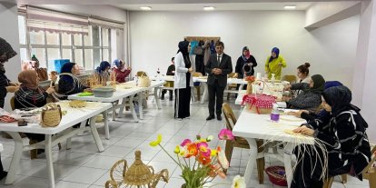 Başkan Aksun, ERMEK kurslarında incelemelerde bulundu