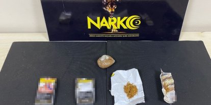 Uyuşturucu taciri köydeki evinde suçüstü yakalandı