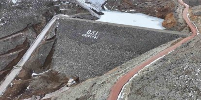 Erikdibi Göleti inşaatında çalışmalar sürüyor