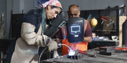 MERCEK’te çelik kaynak ustaları yetişiyor