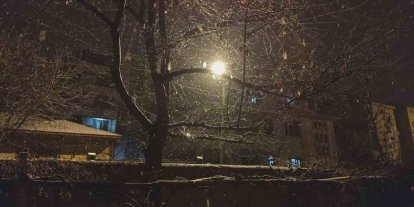 Erciş’te kar yağışı