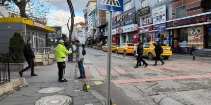 Yayalara uygulamalı trafik eğitimi
