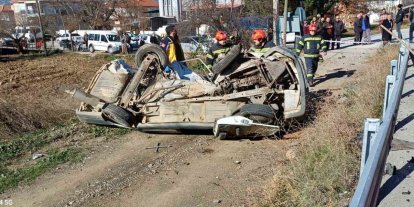 İki aracın çarpıştığı kazada yaşlı sürücü hayatını kaybetti