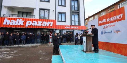 Erzurum’da halk pazarının 10’uncu şubesi açıldı