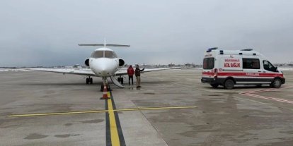 Yenidoğan bebek uçak ambulansla Konya’ya sevk edildi