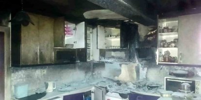 Su içmeye kalktı, alevlerle burun buruna geldi