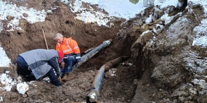 Ilgar Dağı Geçidi’nde tünel çalışmasında su borusu patladı