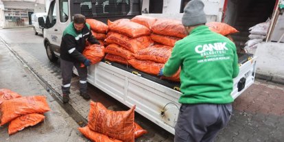 Canik Belediyesi’nden yakacak desteği