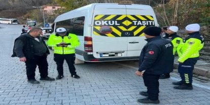 Erzincan’da servis araçlarına denetim