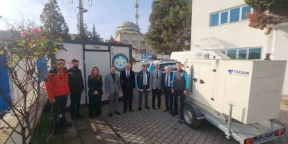 Afetlere hazırlıkta UMKE’ye mobil enerji desteği