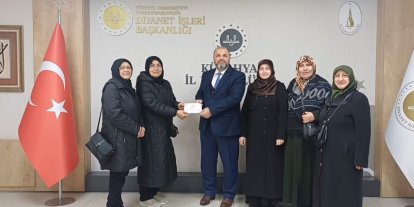 Kütahya’da Kur’an Kursu kursiyerlerinden Gazze’ye destek