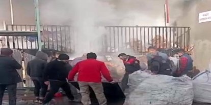Osmaniye’de geri dönüşüm tesisinde yangın korkuttu