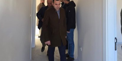 Kaymakam Algın, köy evleri inşaatlarını inceledi