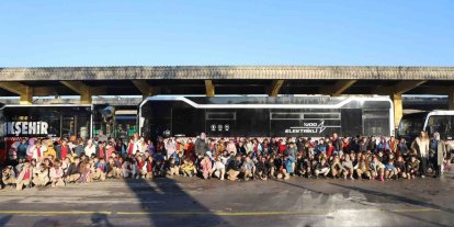 Çocuklardan yerinde toplu taşıma ve ulaşım incelemesi