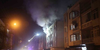 Konya’da apartman dairesinde korkutan yangın