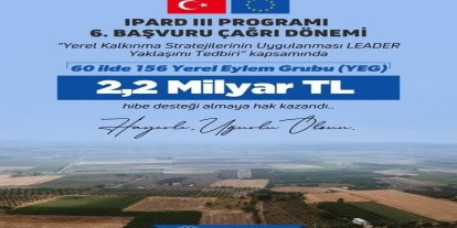Bakan Yumaklı: "LEADER Yaklaşımı Tedbiri’ne başvuruda bulunan 60 ildeki 156 Yerel Eylem Grubunun tamamı desteklenmeye hak kazandı"
