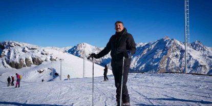 Mergabütan Kayak Merkezi’nde sezon açıldı