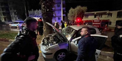 Yağışın neden olduğu kaza ucuz atlatıldı