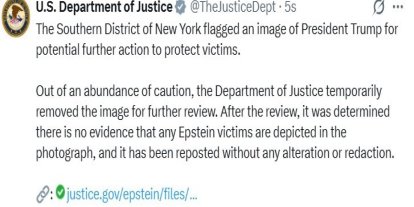 ABD’den Epstein dosyalarına sansür eleştirilerine yanıt: "Trump ile hiçbir ilgisi yok"