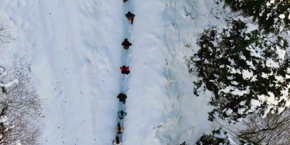 Gümüşhane’de şehrin gürültüsünden kaçanlar Torul’un zirvelerinde buluştu