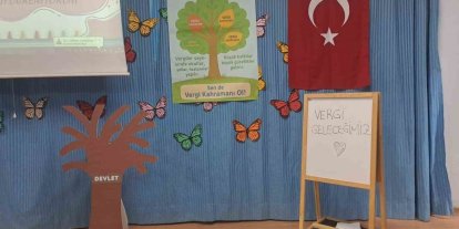 Buldanlı öğrencilere vergi bilinci eğitimi verildi