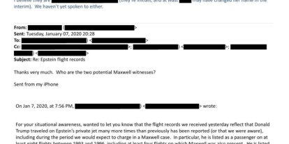 Yeni Epstein belgeleri yayınlandı: Trump, Epstein’ın özel jetinde defalarca uçmuş