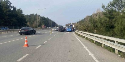 Bursa-Mudanya yolunda bisikletli kazası: 1 kişi yaralandı