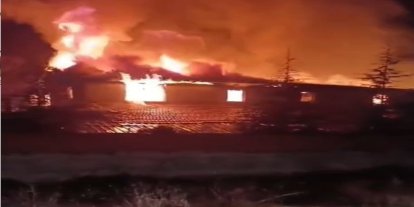 Turhal’da çıkan yangında bir kadın hayatını kaybetti