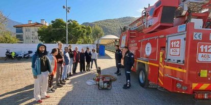Muğla Büyükşehir Belediyesi gönüllü itfaiyeciler yetiştiriyor