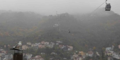 Ordu’nun ‘seyir terasında’ sis güzelliği