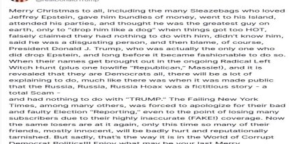 Trump’tan Demokratlara Epstein uyarısı: "Çoğu masum birçok arkadaşlarının itibarı zedelenecek"