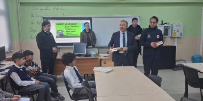 Öğrencilere Kur’an-ı Kerim hediye edildi