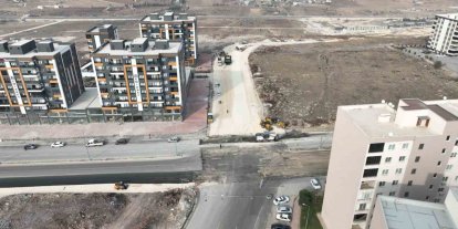 Büyükşehir’den trafiği rahatlatan yol çalışması