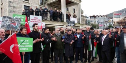 Ordu’da Filistin’e destek, İsrail’e tepki