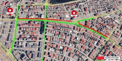 Kahramanmaraş’ta Trabzon Bulvarı’nda geçici trafik düzenlemesi yapıldı