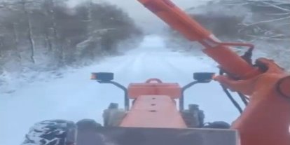 Sinop’ta kar yağışı: 34 köy yolu ulaşıma kapandı