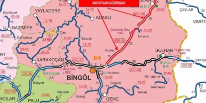 Bingöl-Erzurum karayolu tır trafiğine kapatıldı