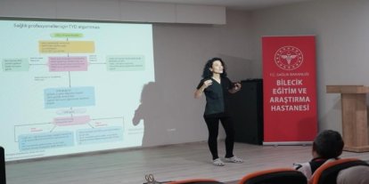 Bilecik’te sağlıkçılara ’Kalp Masajı ve Hayat Kurtarma Eğitimi’ verildi