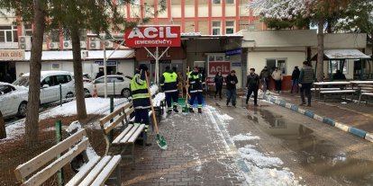 Şehitkamil’de kar ve buzlanmaya karşı kesintisiz mücadele