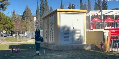 Menteşe’de elektrik trafosunda yangın paniği