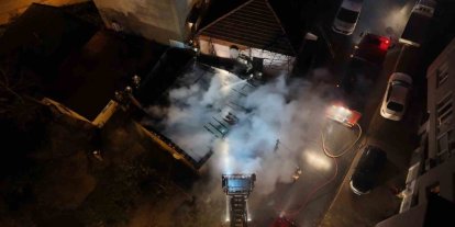 Ümraniye’de gecekondu yangını: Ev kullanılamaz hale geldi