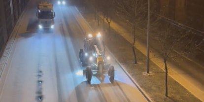 Gaziantep’te beklenen kar yağışı etkisini göstermeye başladı