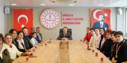 Muğla’nın altın madalyalı öğrencilerinin başarıları kutlandı