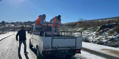 Sinop’ta ’kürekli’ tuzlama çalışması