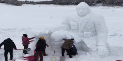 Sarıkamış Harekatı’nın 111. yılı için Kardan Heykeller Hazırlanıyor
