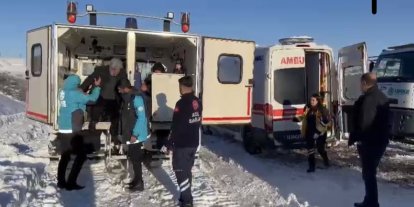 Bingöl’de UMKE ekipleri zorlu kış şartlarında hastaya umut oldu