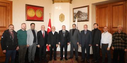 Vali Ziya Polat, Yeni Dünya Vakfı heyetini kabul etti