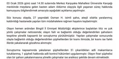 Bingöl’deki cinayette 5 tutuklama