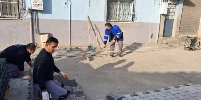 Germencik’te yol çalışmaları sürüyor